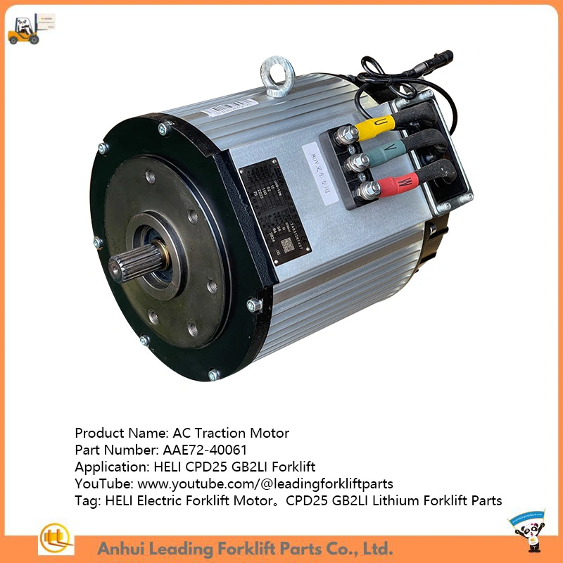 Heli Electric Forklift AC Traction Motor for Cpd25 GB2li Lithium Forklift Parts