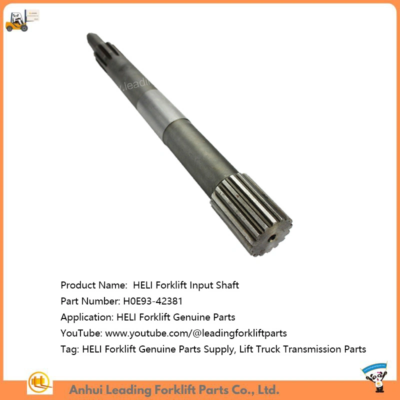 Heli Forklift Input Shaft Lift Truck Transmission Parts Supplier H0e93-42381