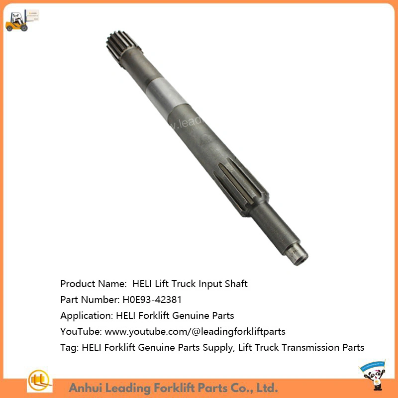 Heli Forklift Input Shaft Lift Truck Transmission Parts Supplier H0e93-42381