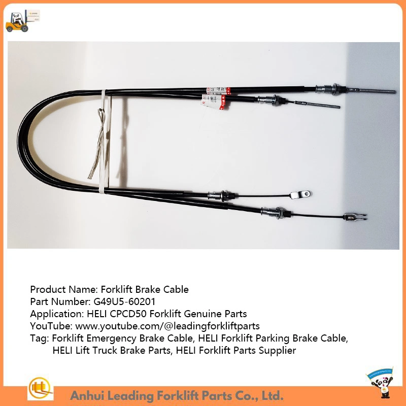 Heli Cpcd50 Forklift Emergency Brake Cable Reach Truck Components Supplier G49u5-60201