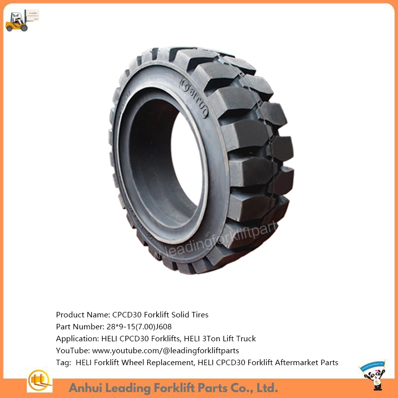 Heli Aftermarket Lift Truck Parts Forklift Solid Tires Cpcd30 Forklift Wheel Replacement