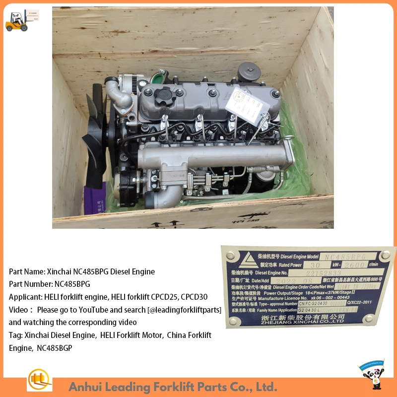 Xinchai Nc485bgp Diesel Engine for Heli Forklift Cpcd25 Cpcd30