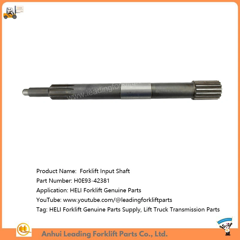 Heli Forklift Input Shaft Lift Truck Transmission Parts Supplier H0e93-42381