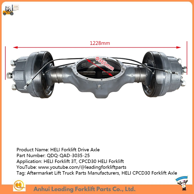 Trục truyền động nâng Heli Forklift Trục trước Cpcd30 xe nâng buồng lái Nhà sản xuất linh kiện