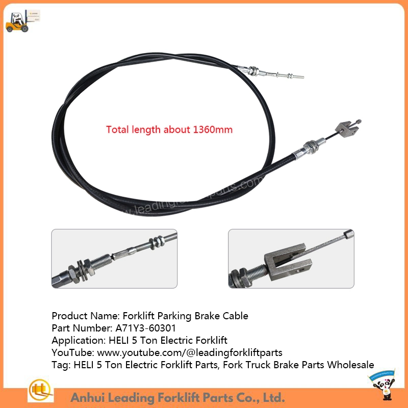 Fork Truck Parking Brake Cable for Heli 5 Ton Electric Forklift Parts