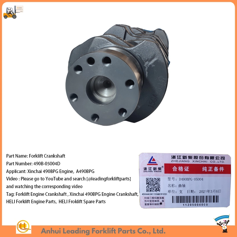 Xinchai 490bpg Engine Crankshaft for Heli Forklift H2000 Cpcd25 Cpcd30