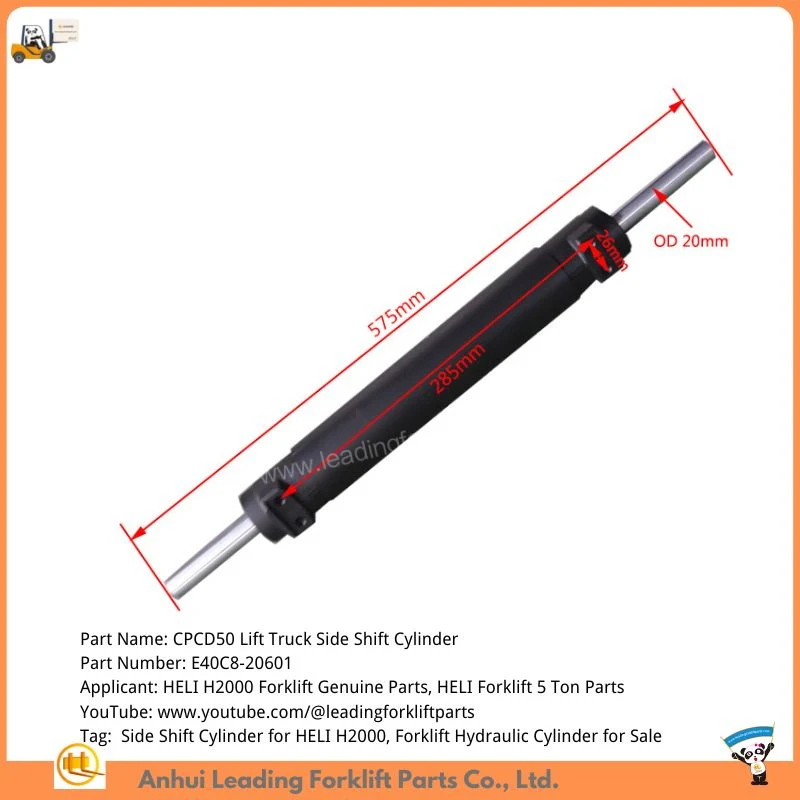 Heli 5ton Forklift Hydraulic Side Shift Cylinder Heli H2000 Forklift Genuine Parts