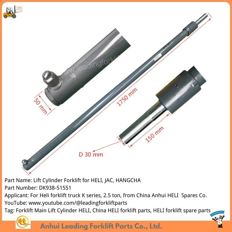 Forklift Power Steering Hydraulic Cylinder for Anhui Heli Forklift H2000 Cpcd30 H24c4-50402s