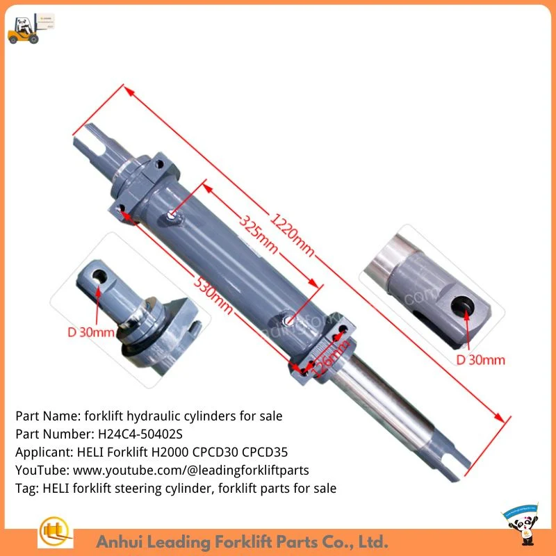 Forklift Power Steering Hydraulic Cylinder for Anhui Heli Forklift H2000 Cpcd30 H24c4-50402s