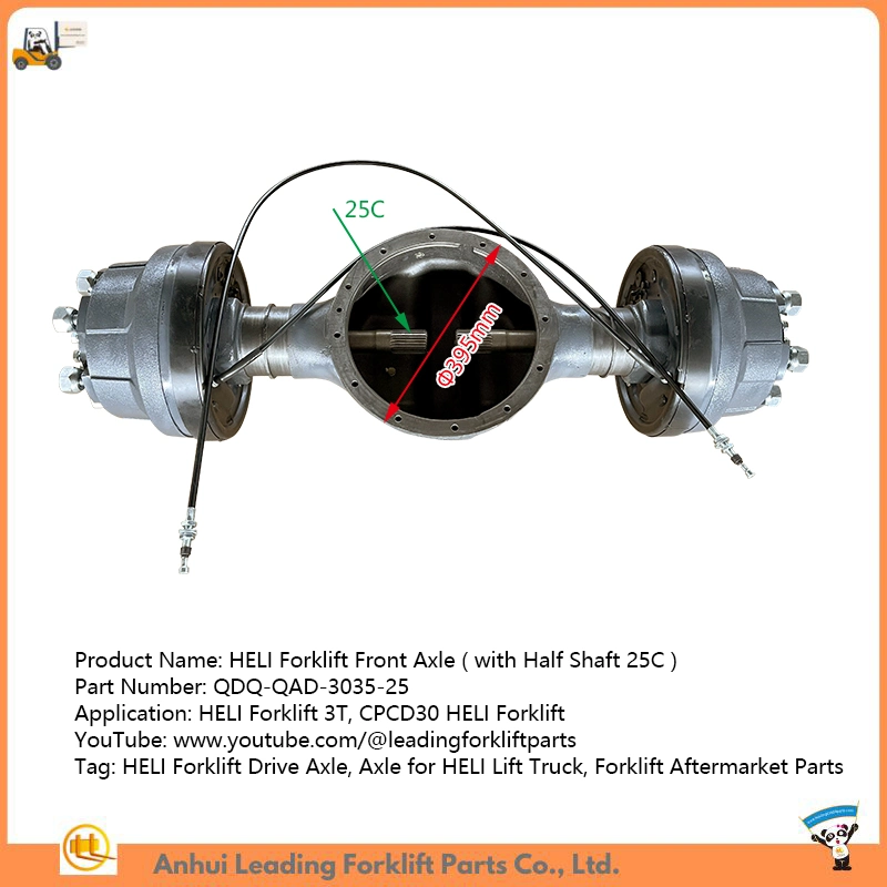 Heli Forklift Drive Axle Front Axle Cpcd30 Aftermarket Lift Truck Parts Manufacturers