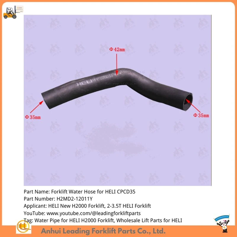 Forklift Spare Parts Diesel Engine Radiator Water Hose for Heli Truck Cpcd25