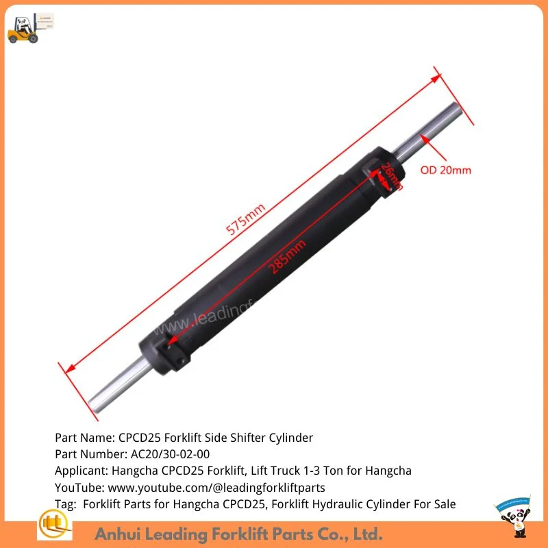 Hangcha Cpcd25 Forklift Side Shifter Cylinder for Sale Aftermarket Forklift Parts Manufacturer