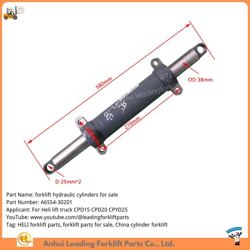 Forklift Power Steering Hydraulic Cylinder for Anhui Heli Forklift H2000 Cpcd30 H24c4-50402s